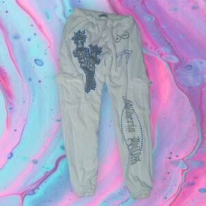 Rare HTF Post Malone x Siberia Hills "Motley Crew" sweatpants men's size large